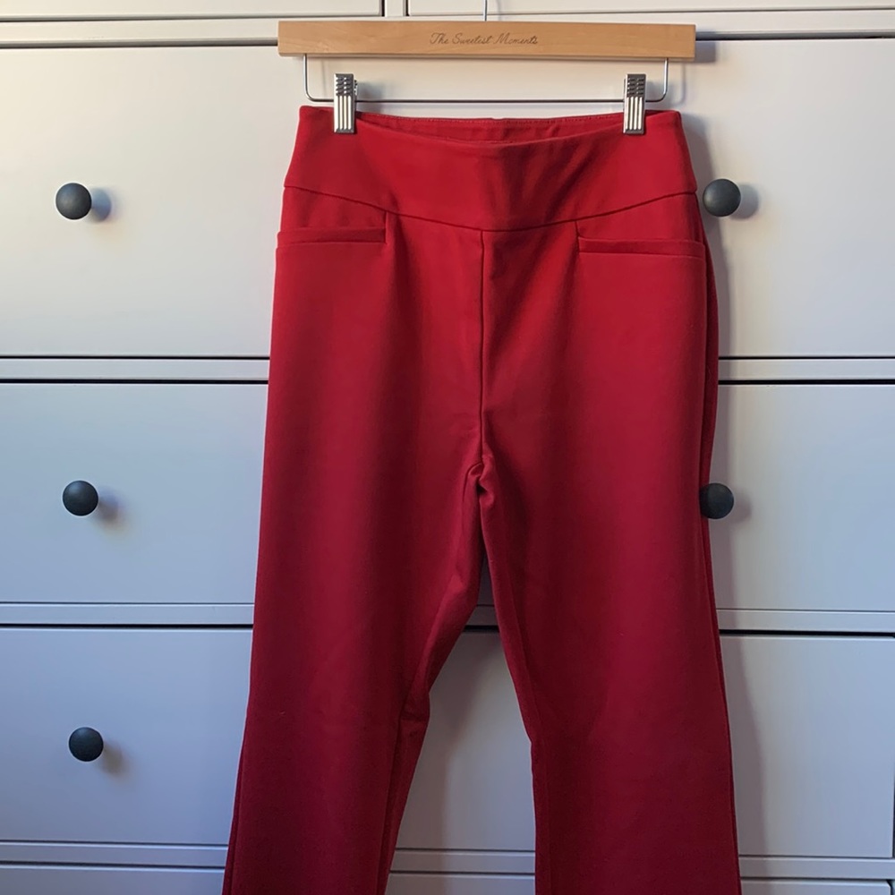 7th Avenue Design Studio New York & Company Brand Pants in Red